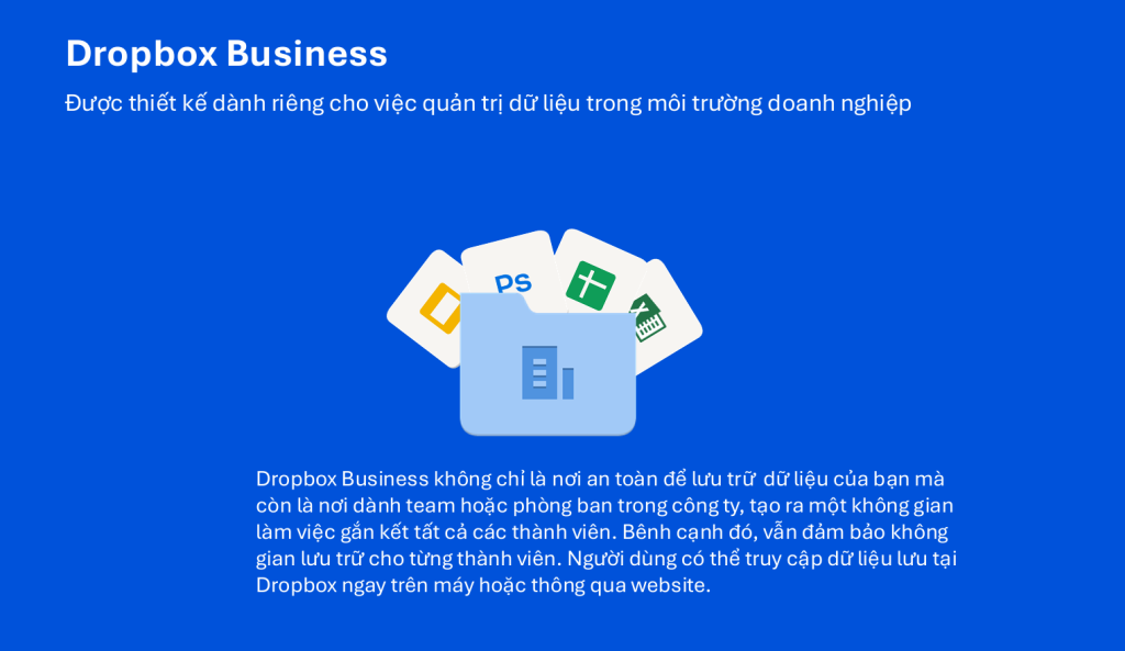 Dropbox là Môi trường làm việc thông minh (Smart Workspace)